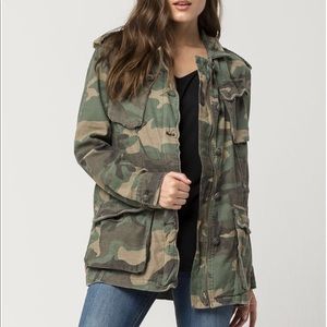 Free People Camo military jacket